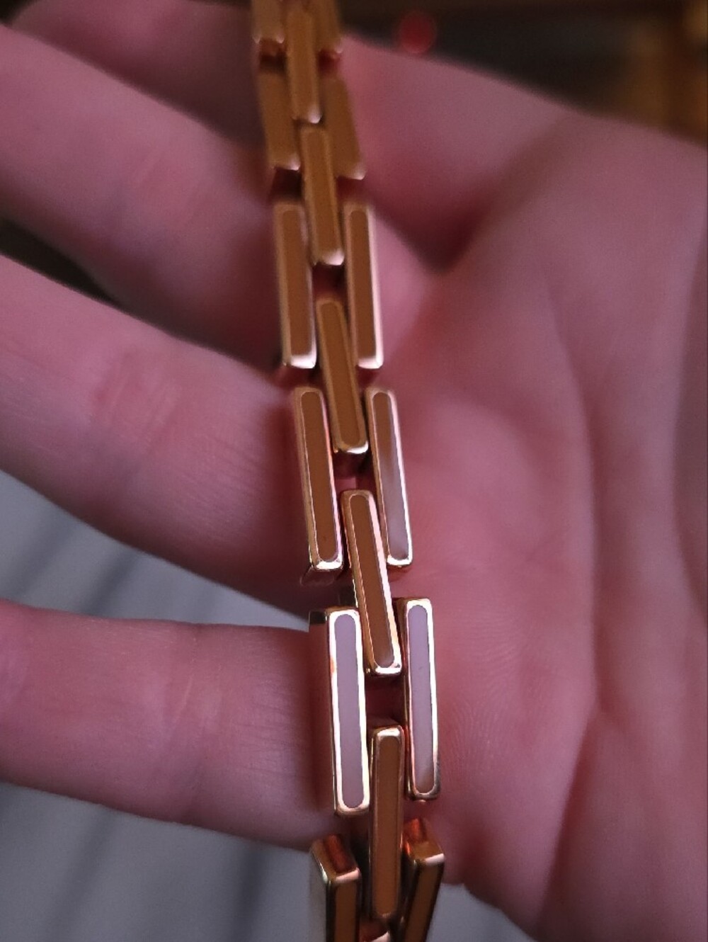 Prada Orange And Gold Link Bracelet - Picture 8 of 15